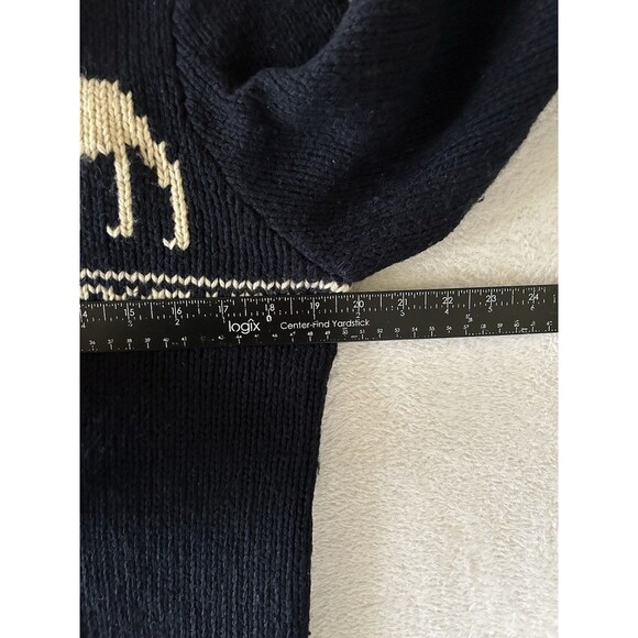 Abercrombie&Fitch Vintage Fair Isle Wool Blend Moose Sweater 90’s Large - Picture 6 of 7